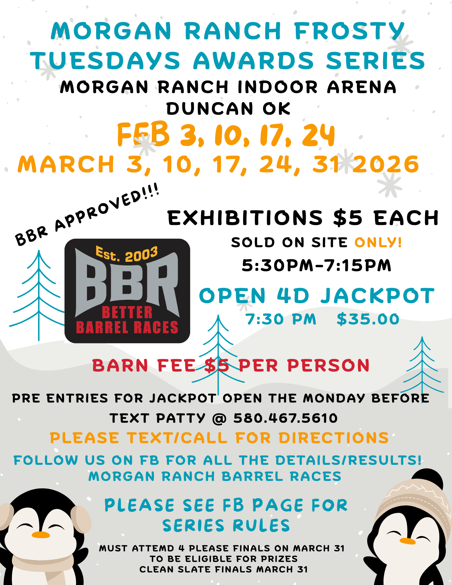 MORGAN RANCH FROSTY TUESDAYS