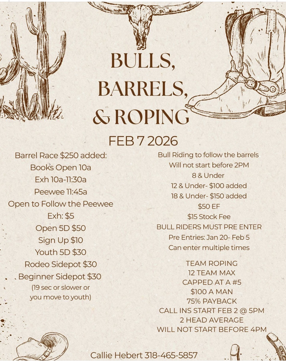 Bulls, Barrels and Roping 