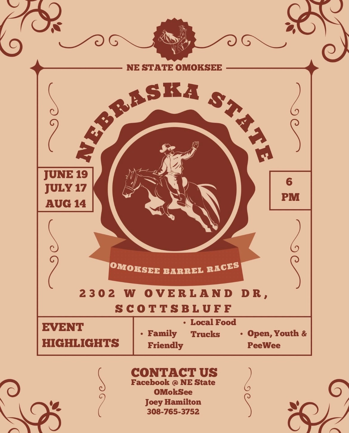 Omoksee barrel races