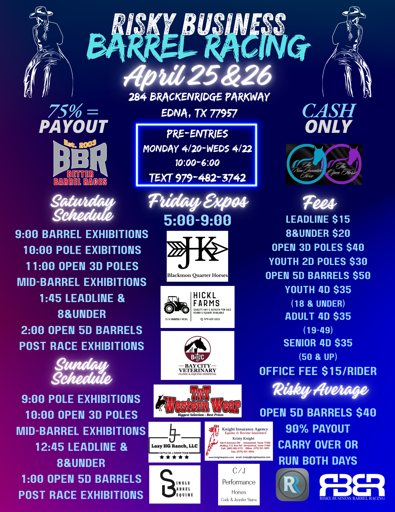 Flyer 1 for Risky Business Barrel  Racing