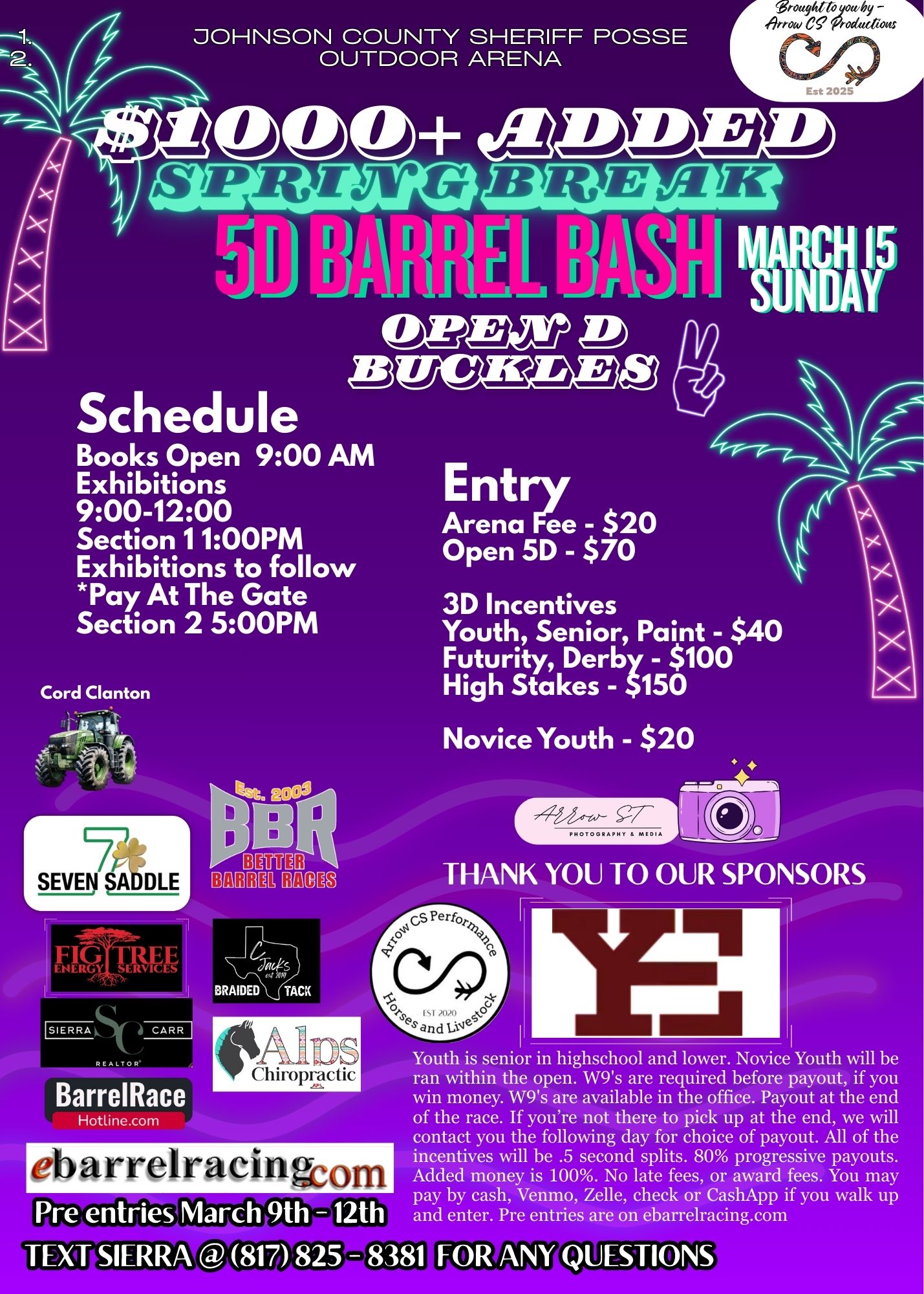 Flyer 1 for Spring Break Buckle Barrel Bash