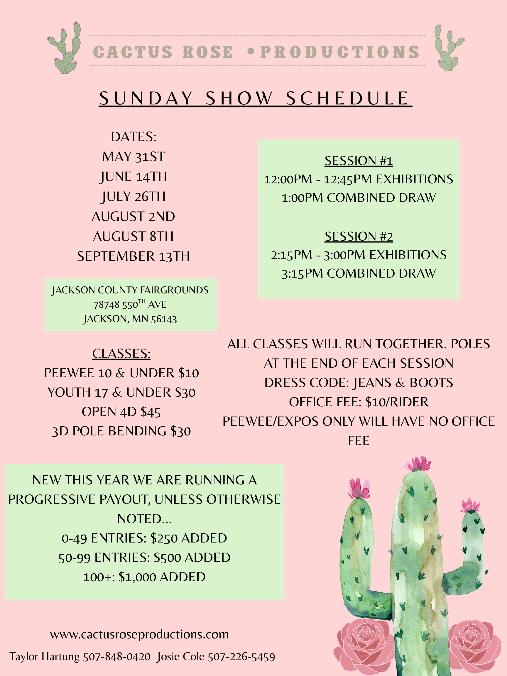 Sunday Show Schedule