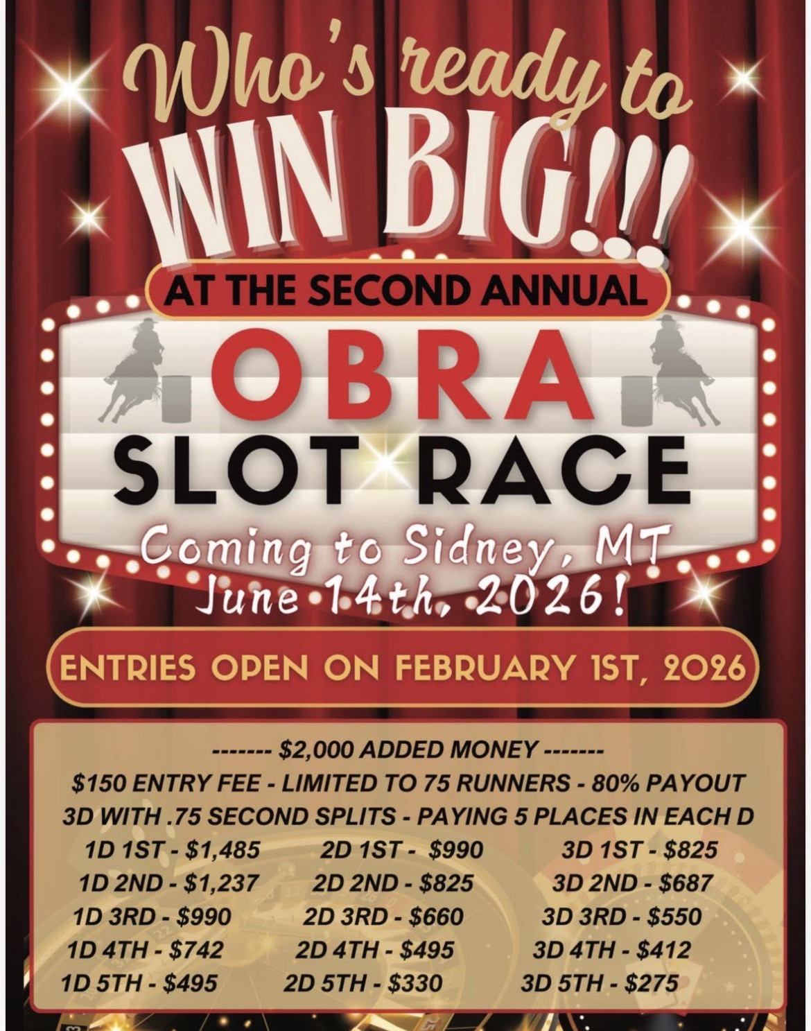 Flyer 1 for Who’s ready to win big 