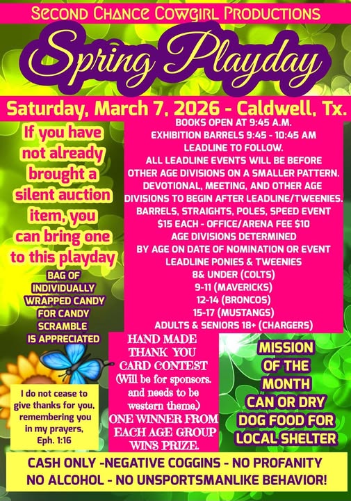Flyer 1 for Spring Playday