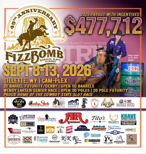 Flyer 1 for Fizz Bomb Barrel Classic Futurity, Derby, Open