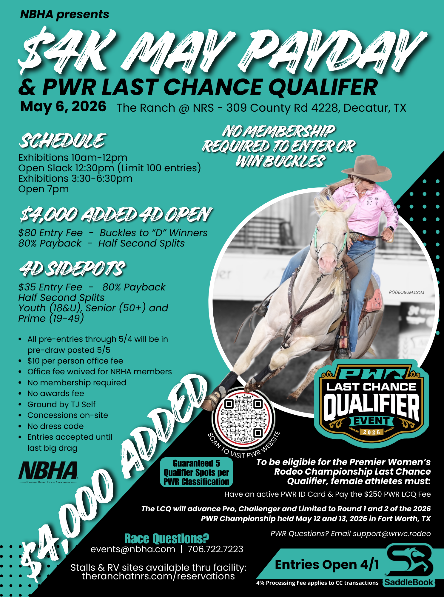 Flyer 1 for $4K May Payday & PWR Last Chance Qualifer
