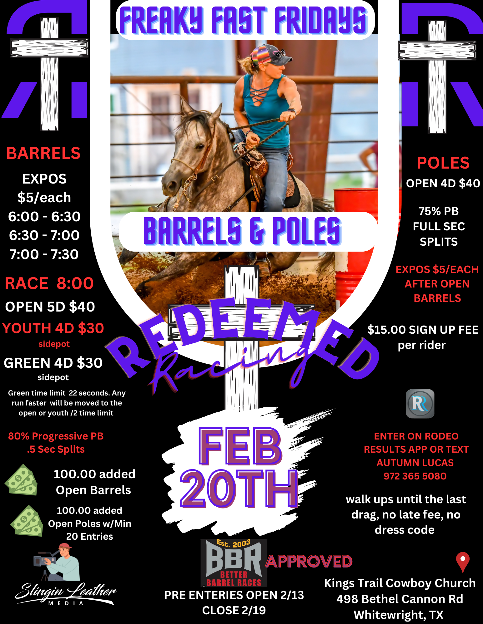 Flyer 1 for Freaky Fast Friday  - Open 5D Barrels & Open 4D Poles