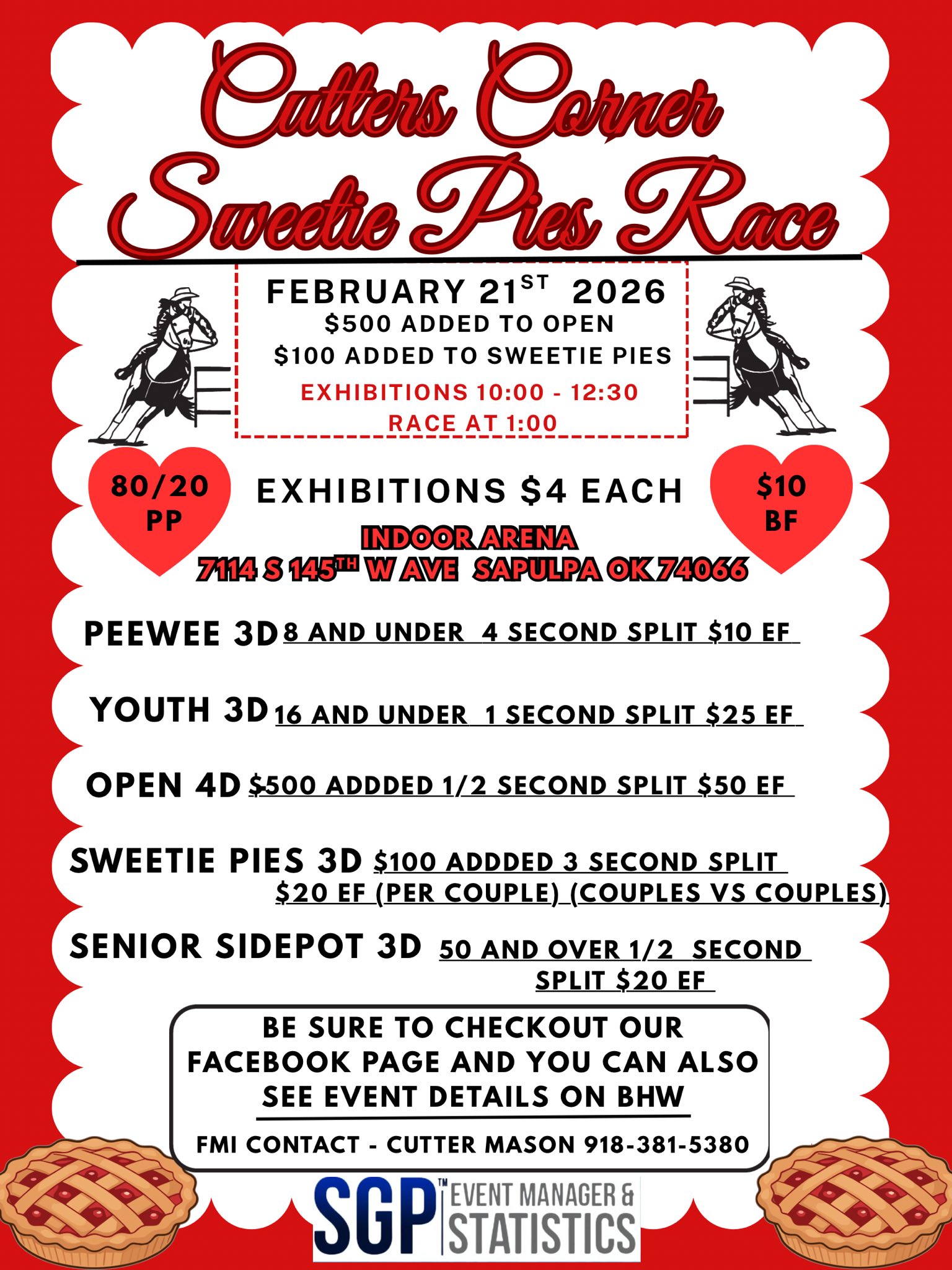 Cutters Corner Sweetie Pies Race