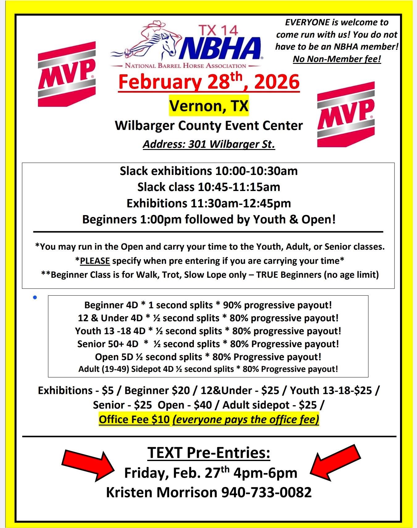 Flyer 1 for  NBHA TX 14