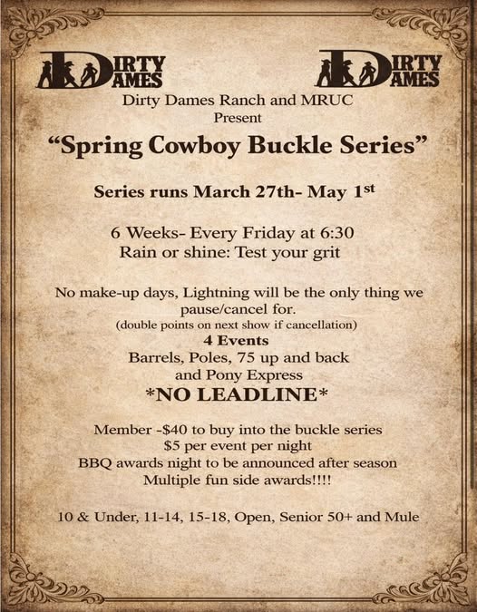Flyer 1 for Barrel Race Series
