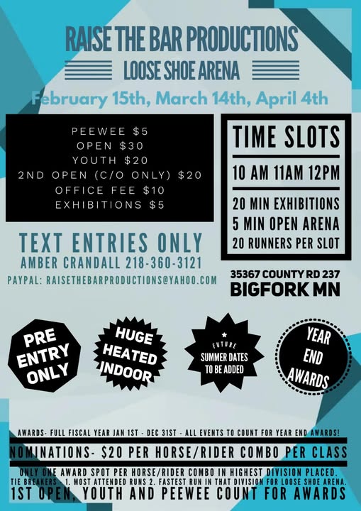 Flyer 1 for Raise The Bar Productions