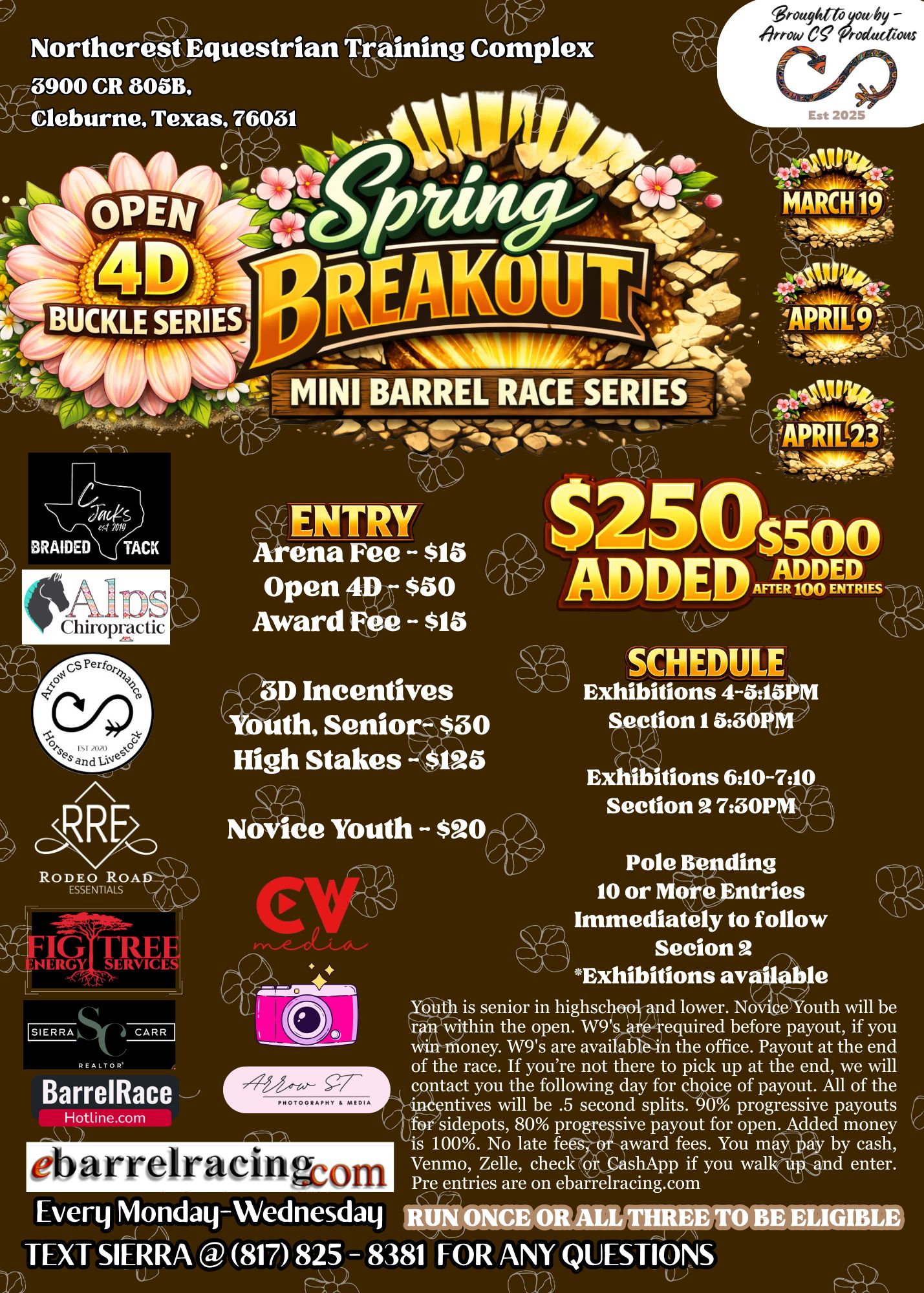 Flyer 1 for Spring Breakout Mini Buckle Series 