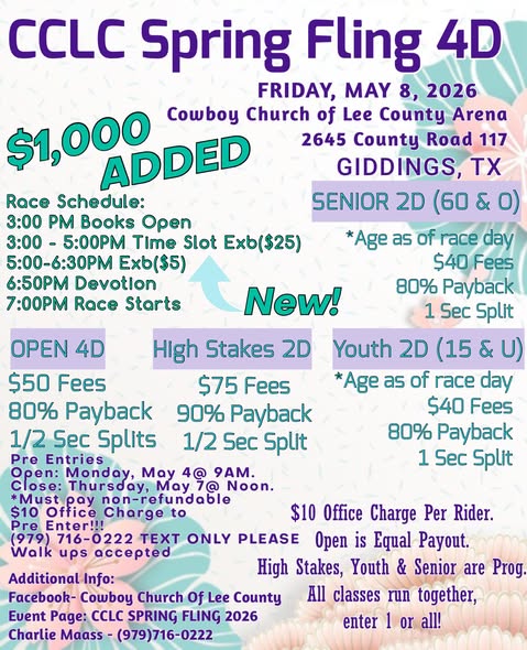 Flyer 1 for Barrel Race