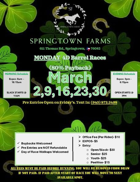 Flyer 1 for Barrel Race