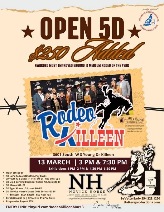 Flyer 1 for Rodeo Killeen Barrel Races