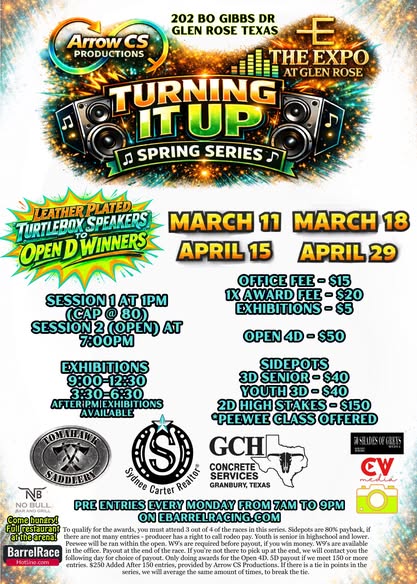 Flyer 1 for Turning It Up Spring Series
