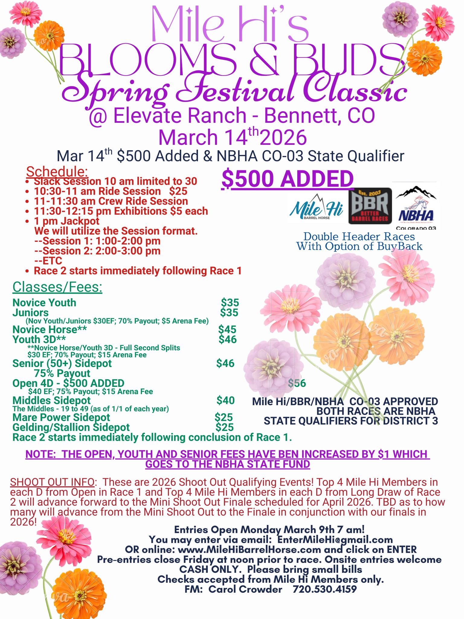 Flyer 1 for Mile Hi's Winter Festival of Events