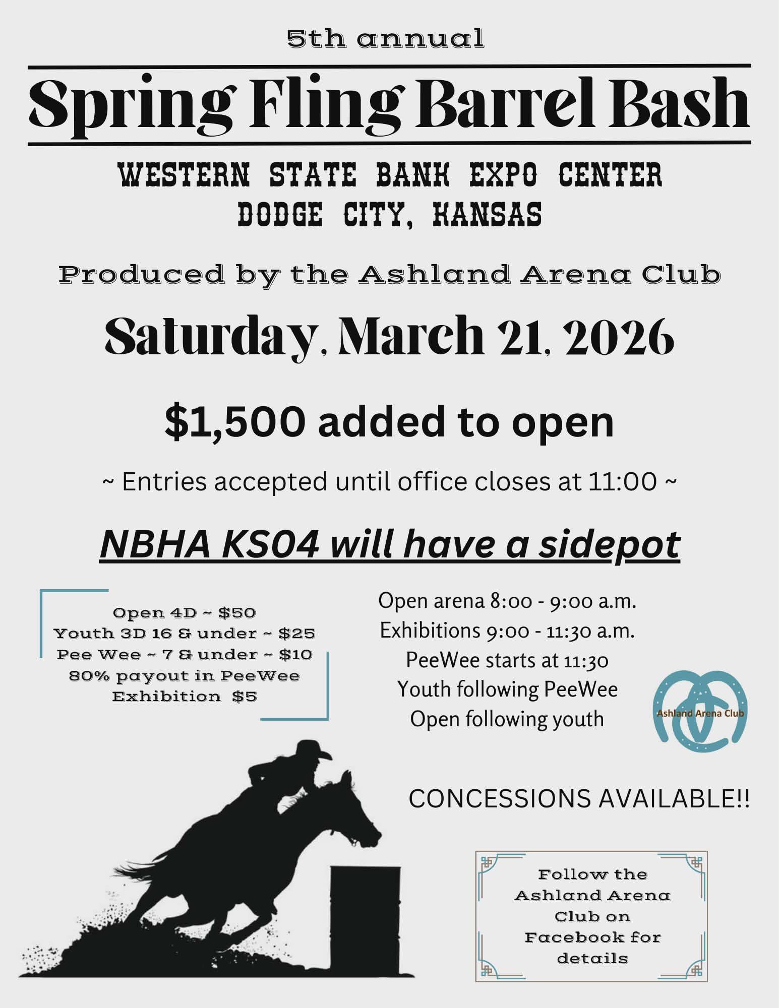 Flyer 1 for Spring Fling Barrel Bash