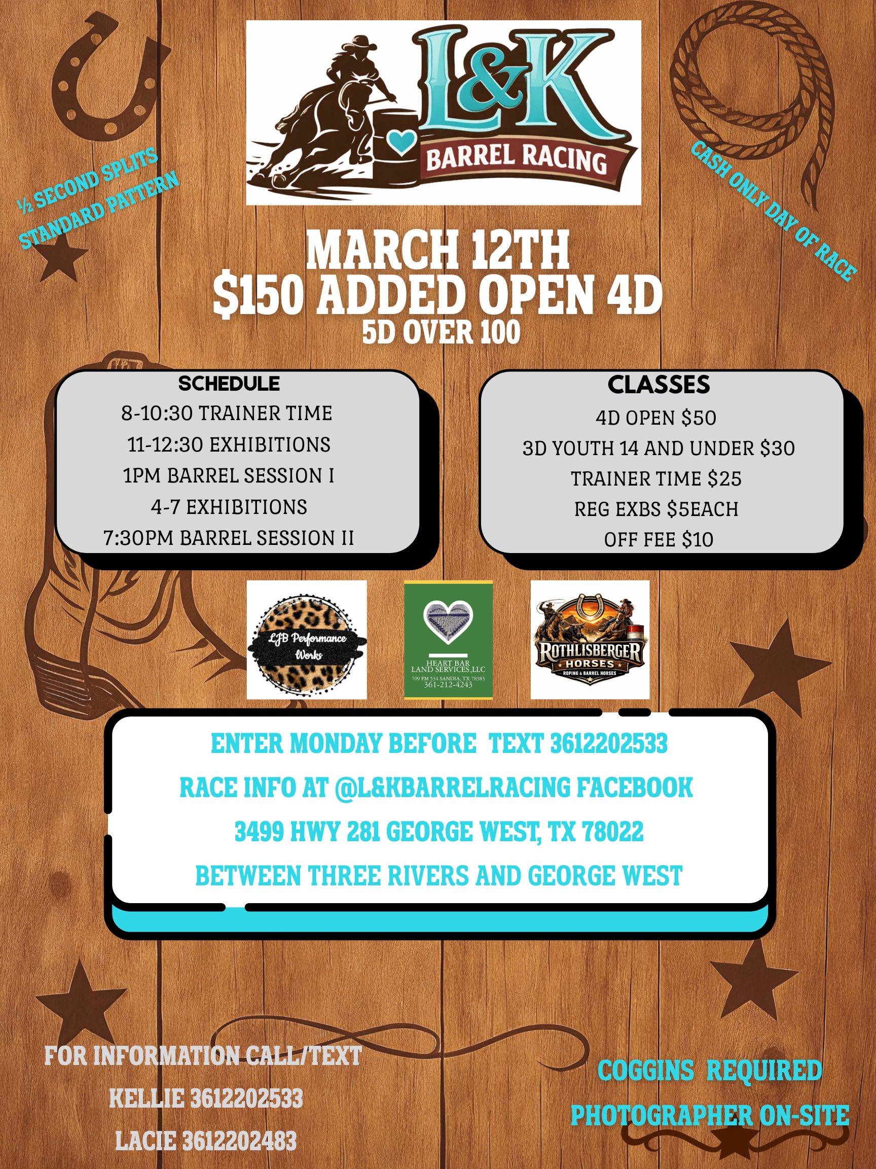 Flyer 1 for L&K Barrel Race Open 4D 