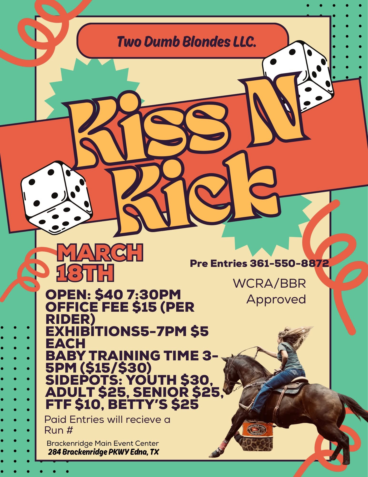 Flyer 1 for Two Dumb Blondes Productions