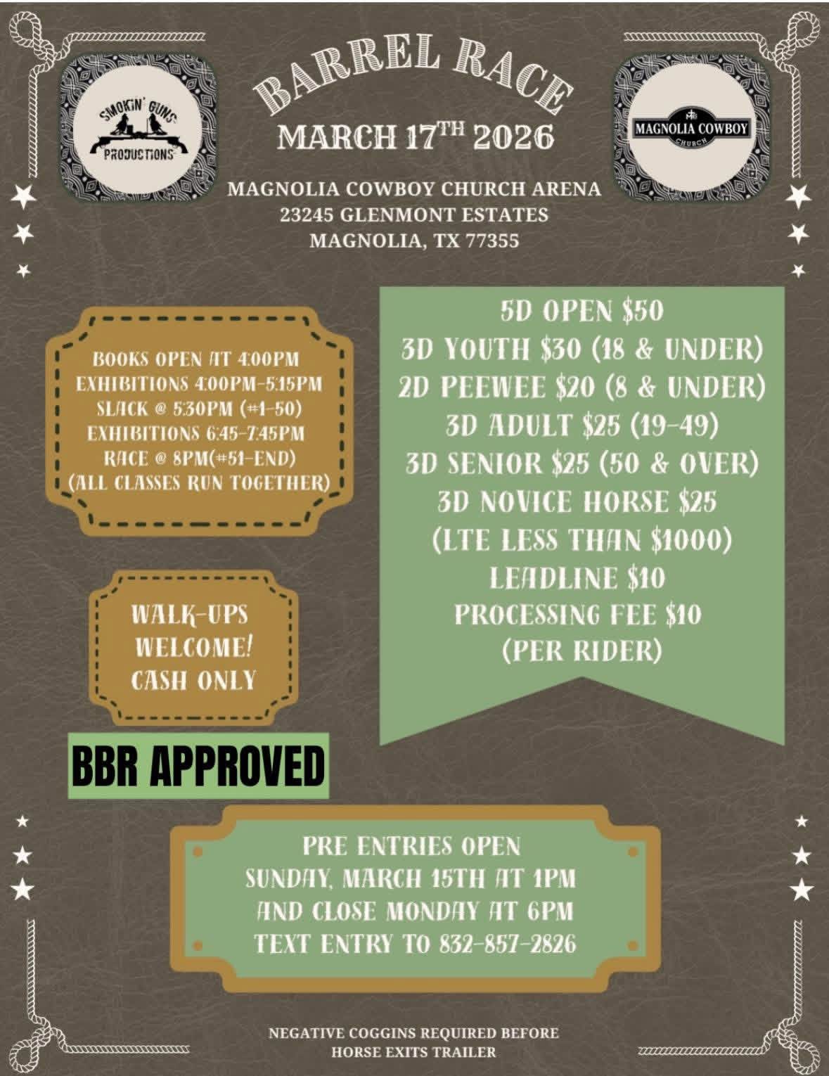 Flyer 1 for Smokin Gun Productions 