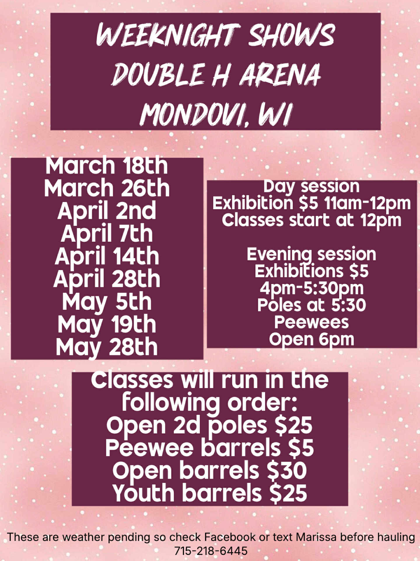 Flyer 1 for Barrel Racing Series