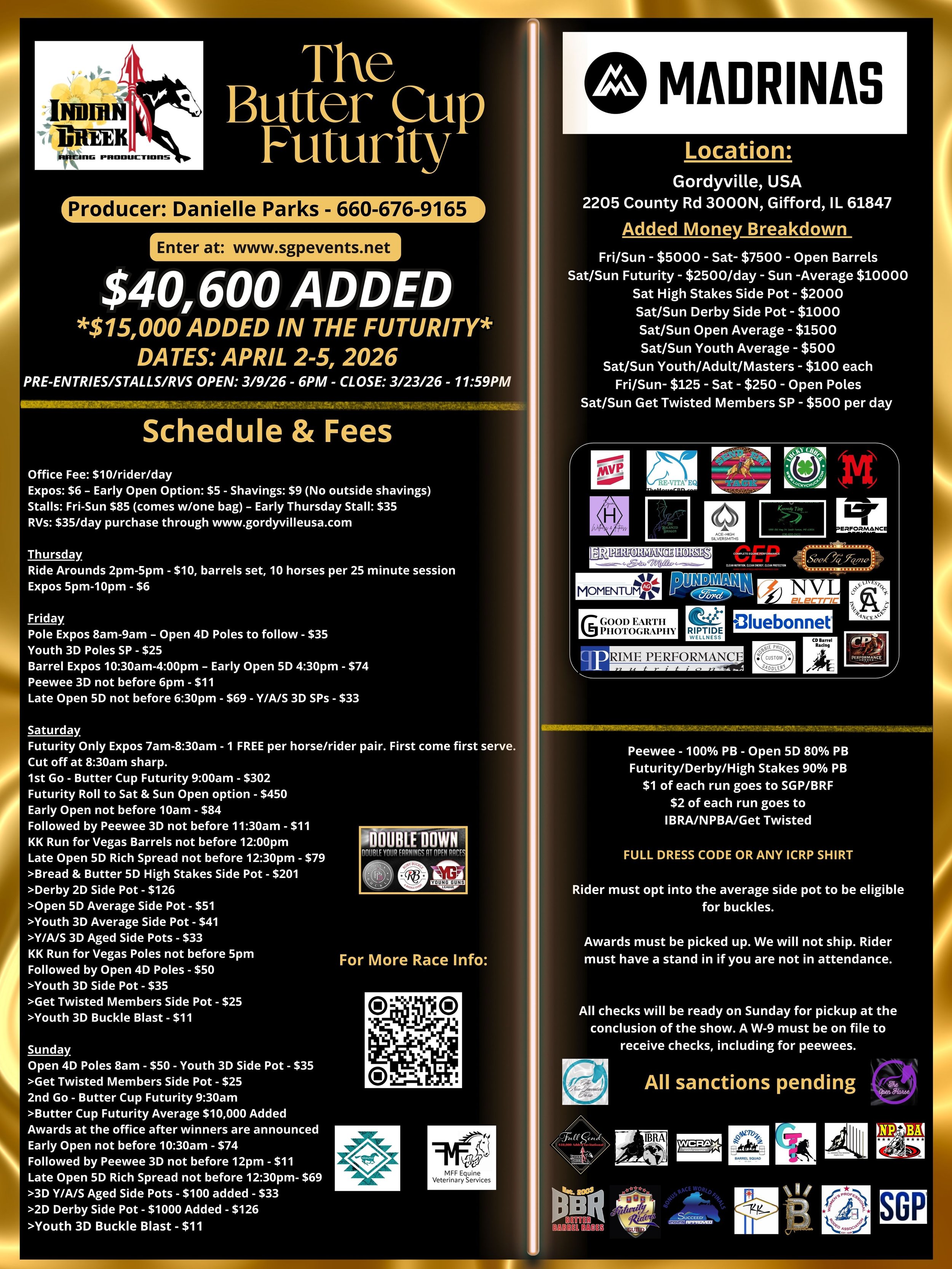 Flyer 1 for The Butter Cup Futurity