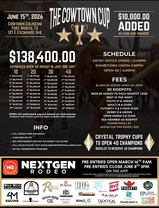 Flyer 1 for The Cowtown Cup