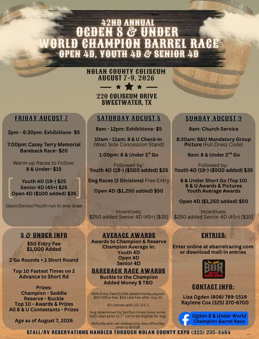 42nd Annua Ogden 8 & Under World Champion Barrel Race