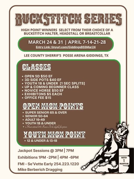 Flyer 1 for Barrel Racing Series