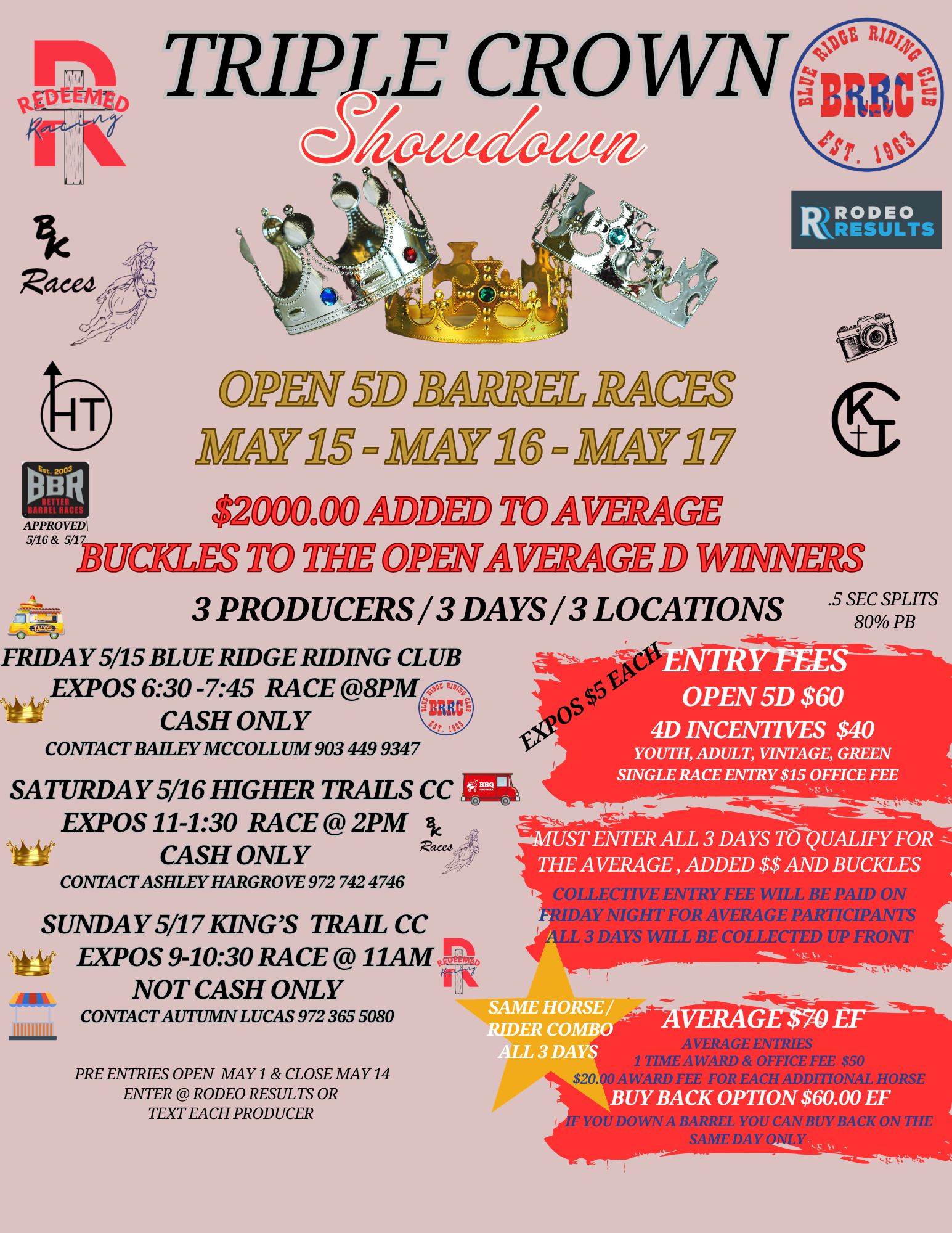 Flyer 1 for Triple Crown Showdown 