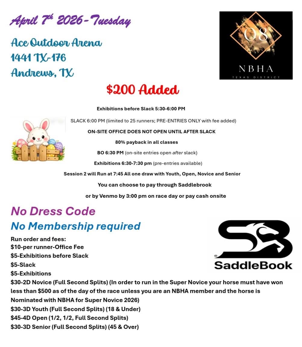 Flyer 1 for NBHA TX O8 $200 Added