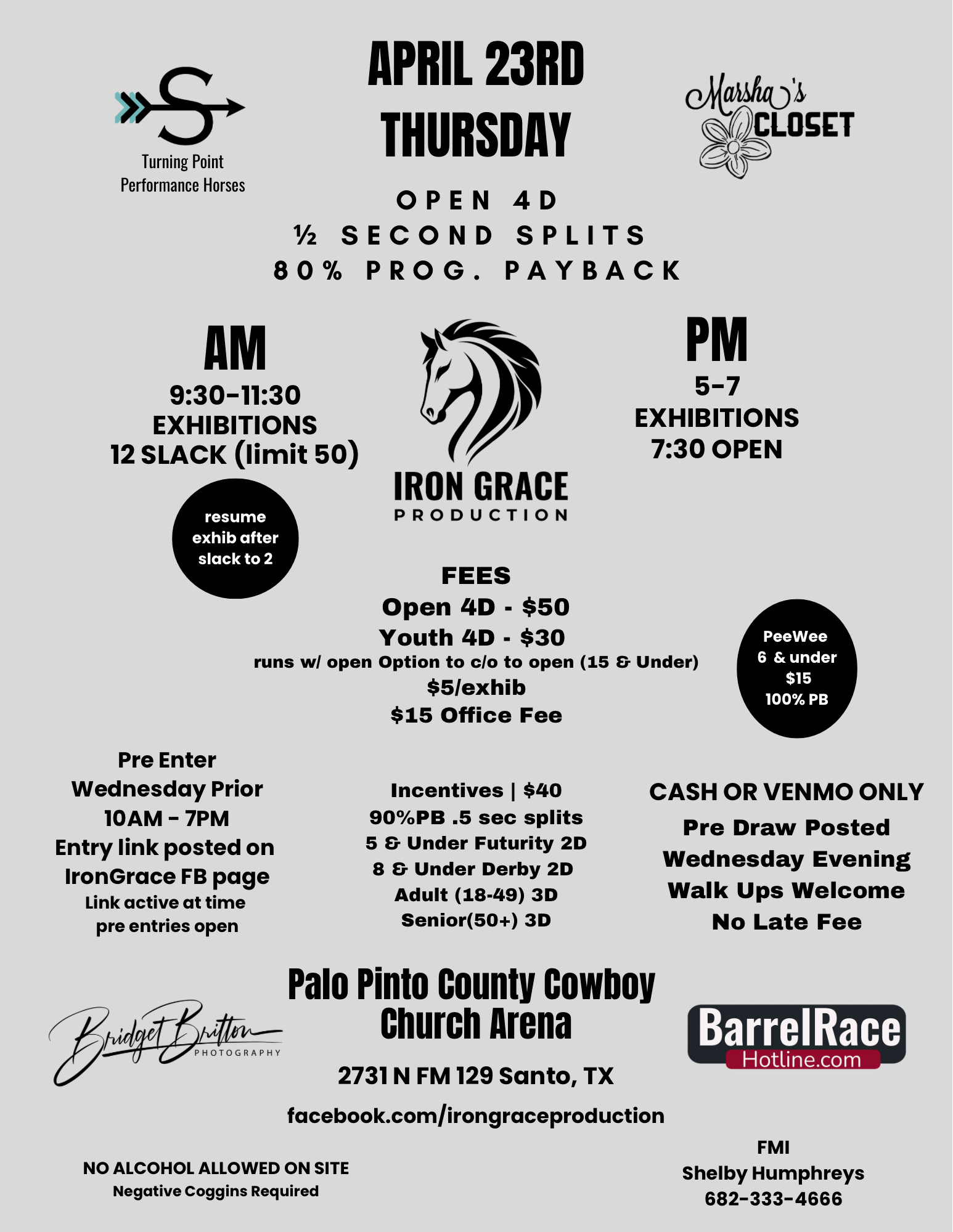 Flyer 1 for Iron Grace Production 2026