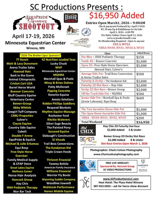 Flyer 1 for EquiPride Shootout