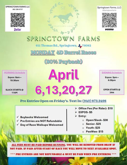 Flyer 1 for Barrel Race Series