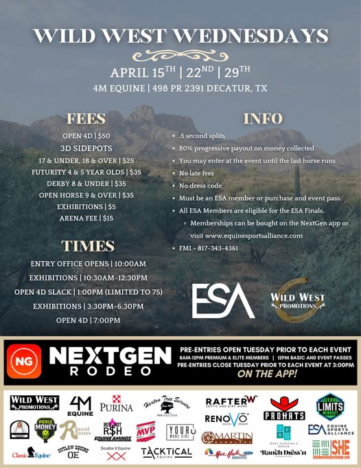 Flyer 1 for Barrel Race Series