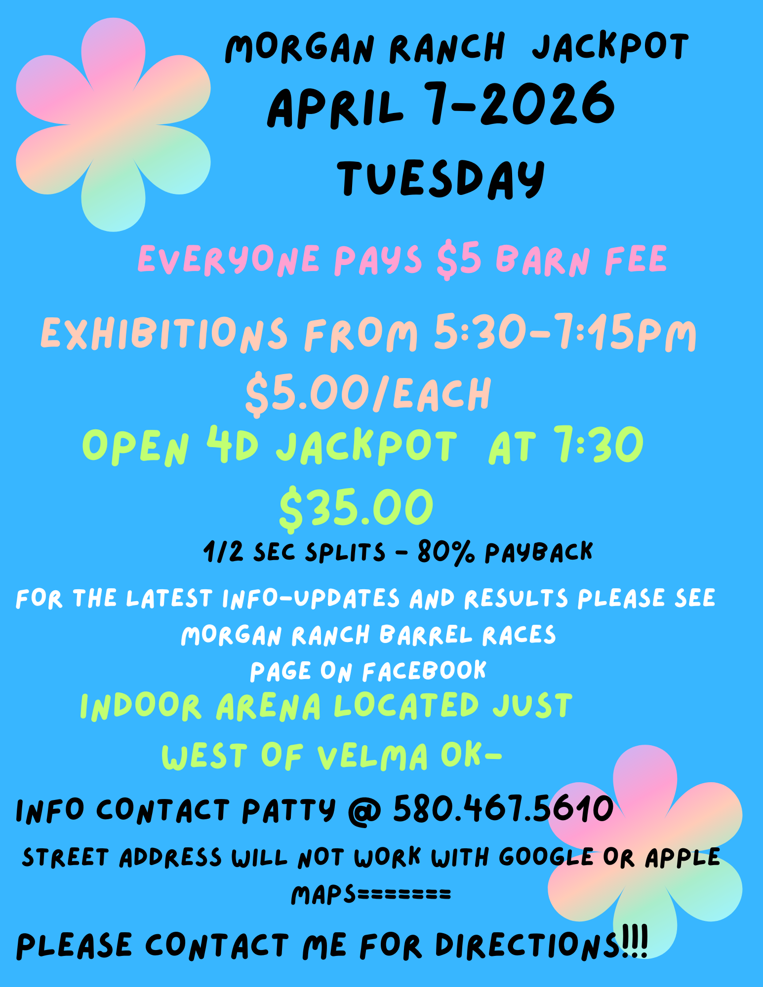 Flyer 1 for MORGAN RANCH JACKPOT