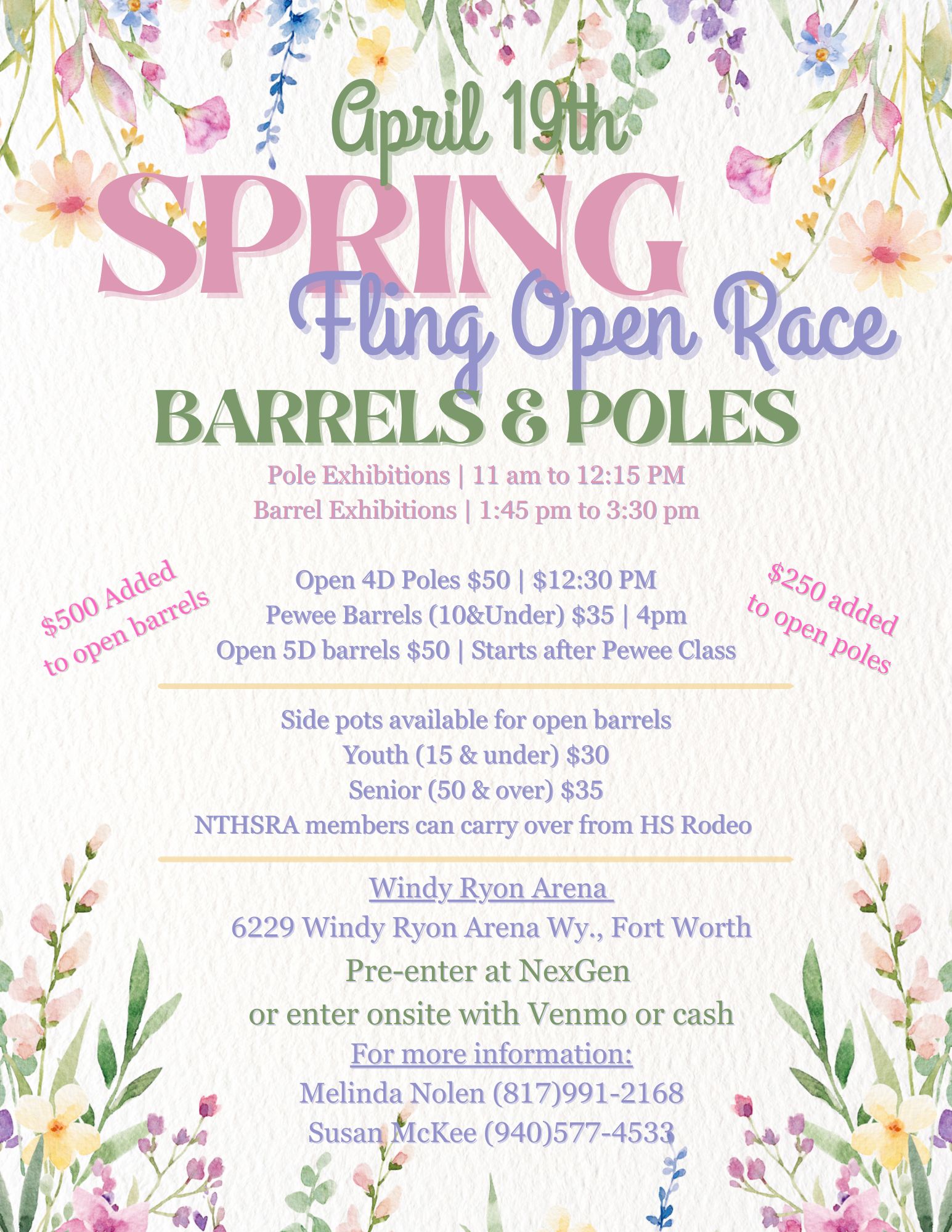 Flyer 1 for Spring Fling Open