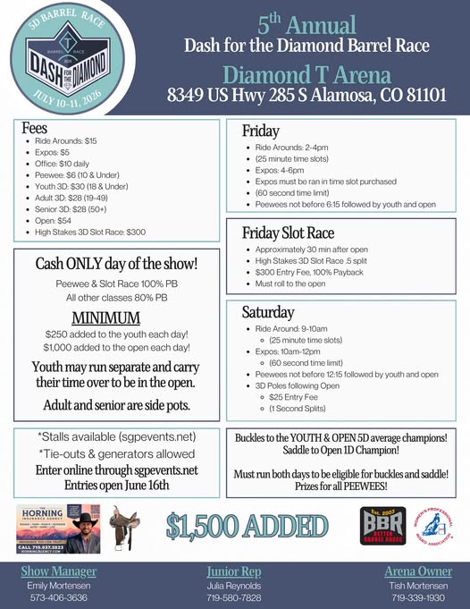 Flyer 1 for Barrel Race - New Flyer Pending