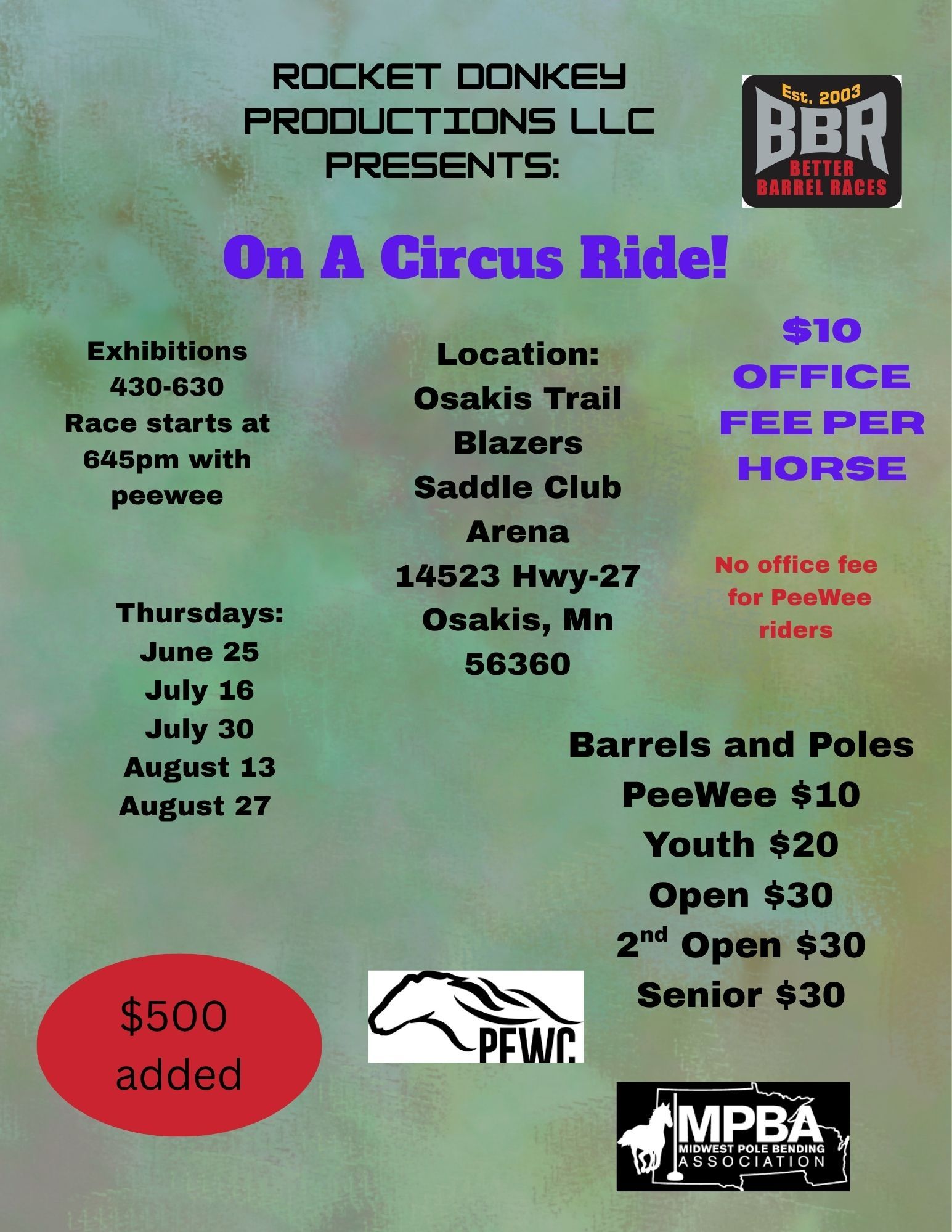 Flyer 1 for Rocket Donkey Productions - Comp Listings by Jo