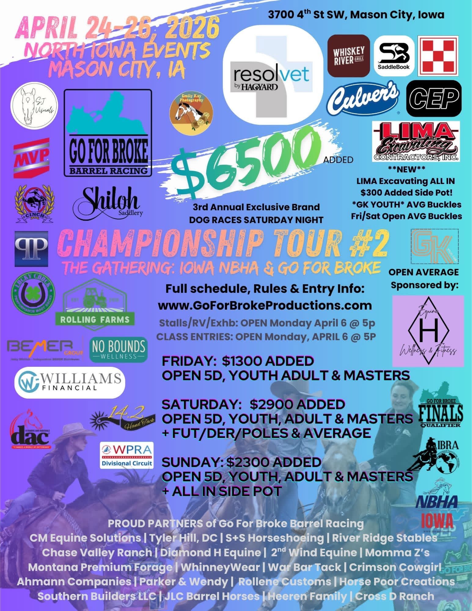 Flyer 1 for Go For Broke Productions 2026 Championship Tour