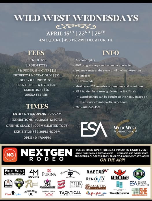 Flyer 1 for Barrel Race Series