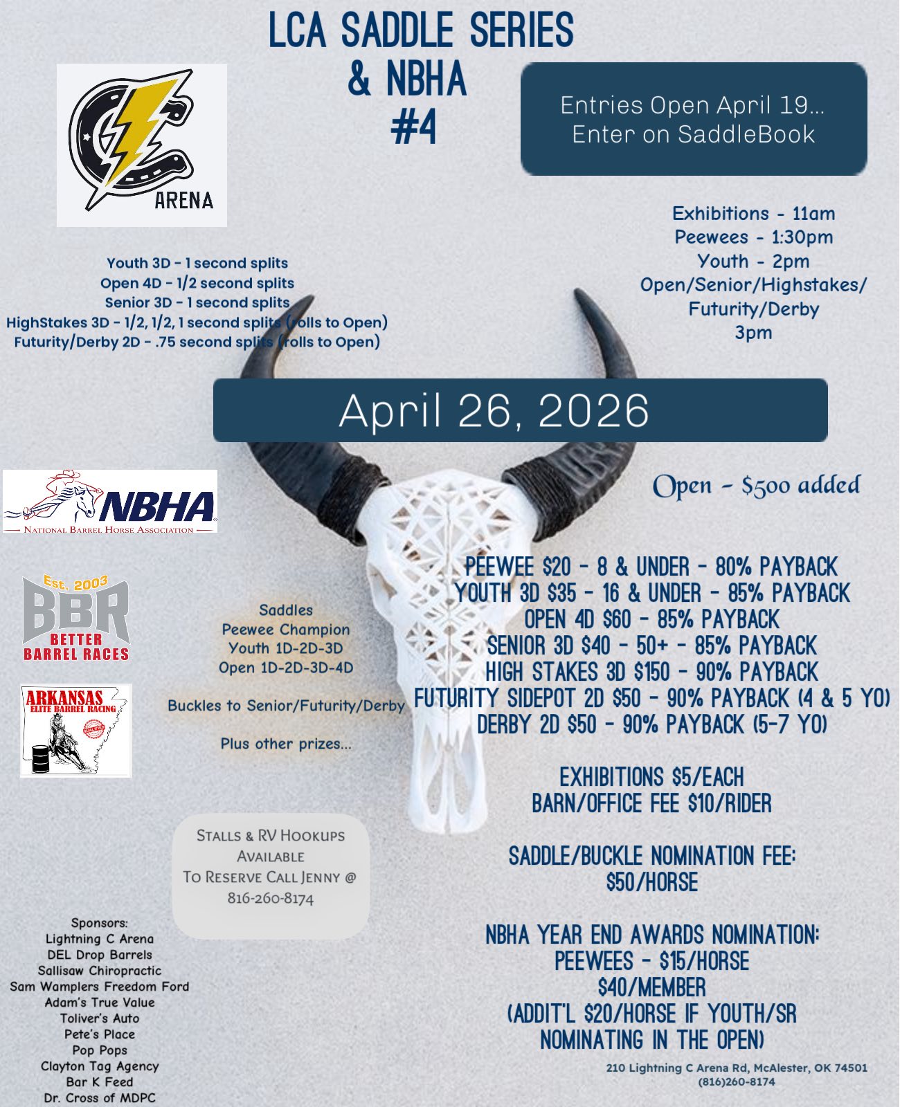 Flyer 1 for Barrel Race Saddle Series