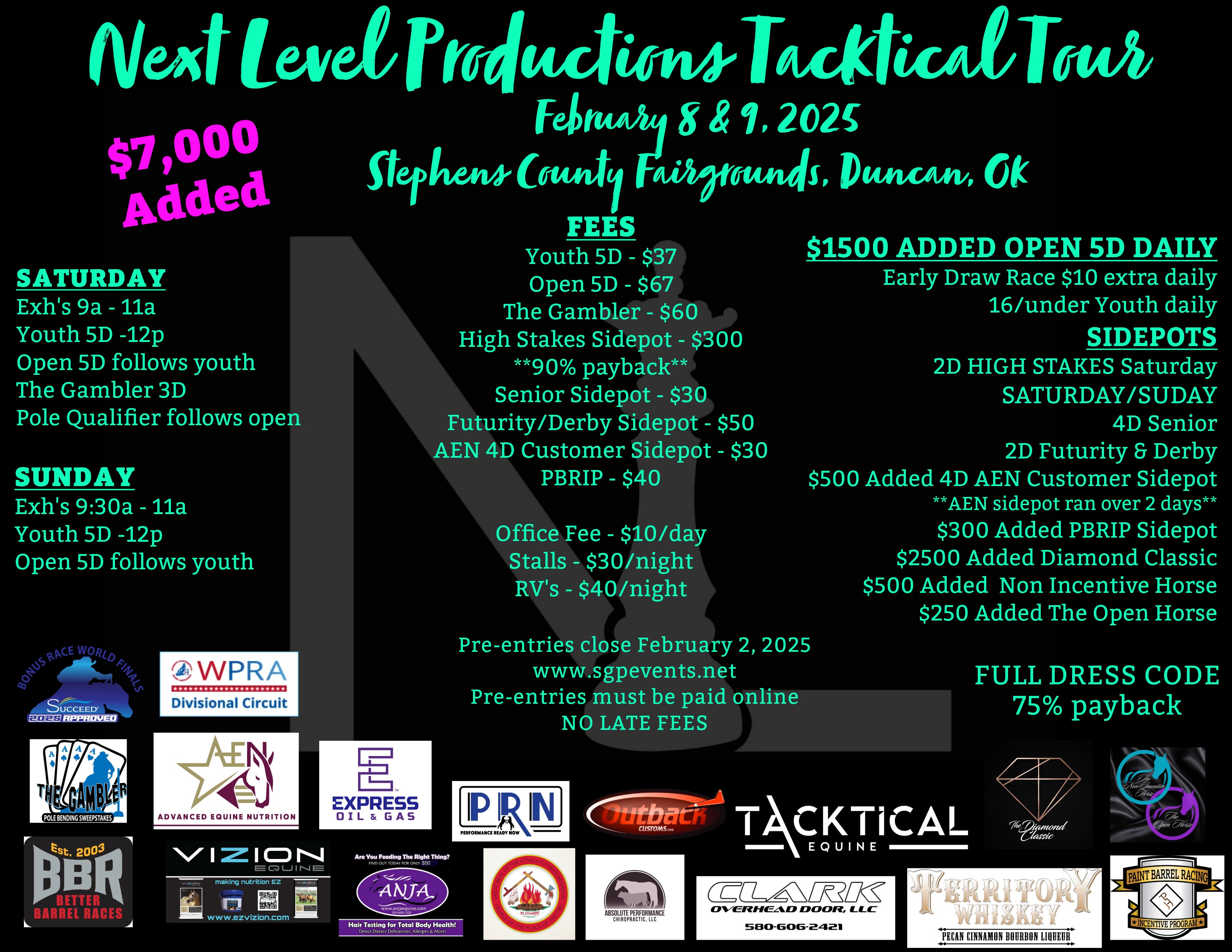 Next Level Productions 2025 Tacktital Tour
