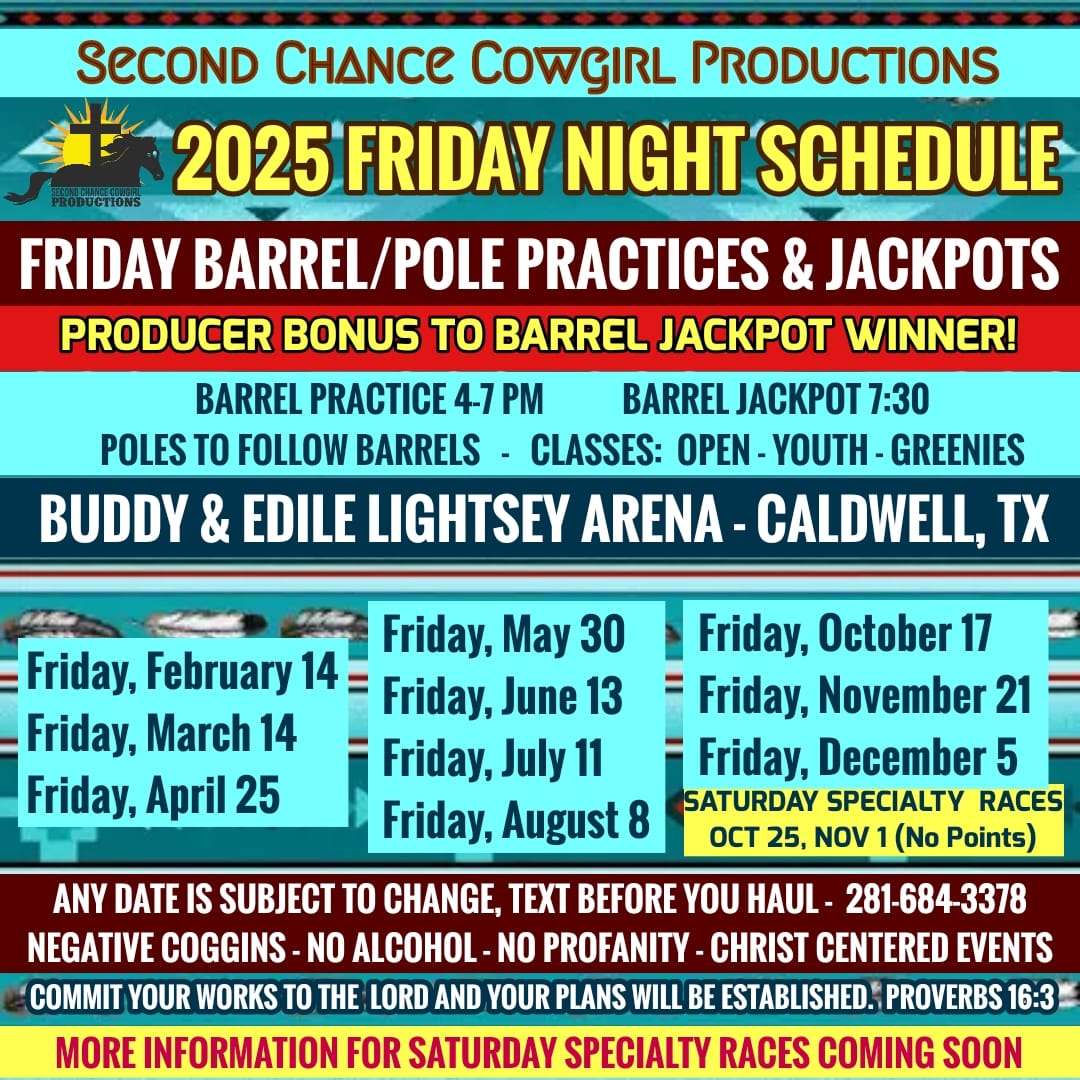 SCCP Friday Barrel Racing & Pole Bending Jackpots