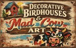 Decorative Birdhouses & Mad Cow Art